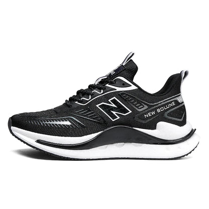 Running Shoes Men Women Breathable Flat Comfortable Non-Slip Soft Platform Casual Sports Shoes Mesh Trendy Sneakers Man