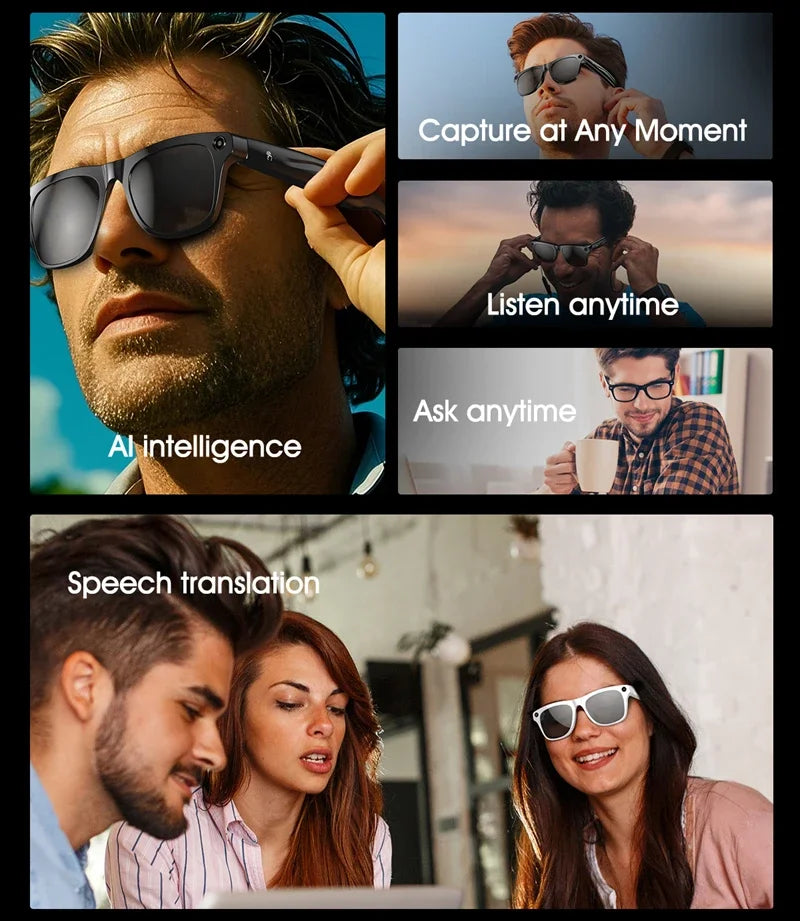 Xiaomi 6K HD AI Smart Glasses Multifunctional Camera Chatgpt Bluetooth Call Voice Assistant Music Player AI Translation Glasses