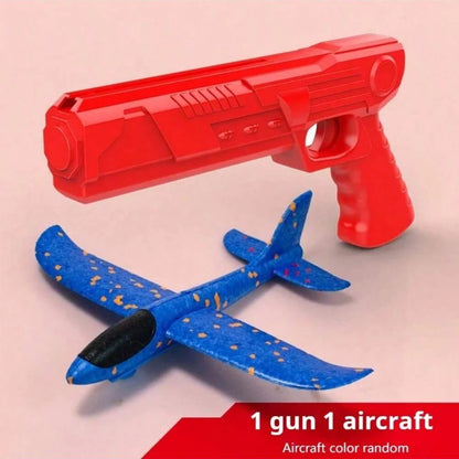 Children's Ejection Aircraft Toys Foam Aircraft Glider Parent-child Outdoor Games Toys Children's Gifts Foam Shooting Flying Toy