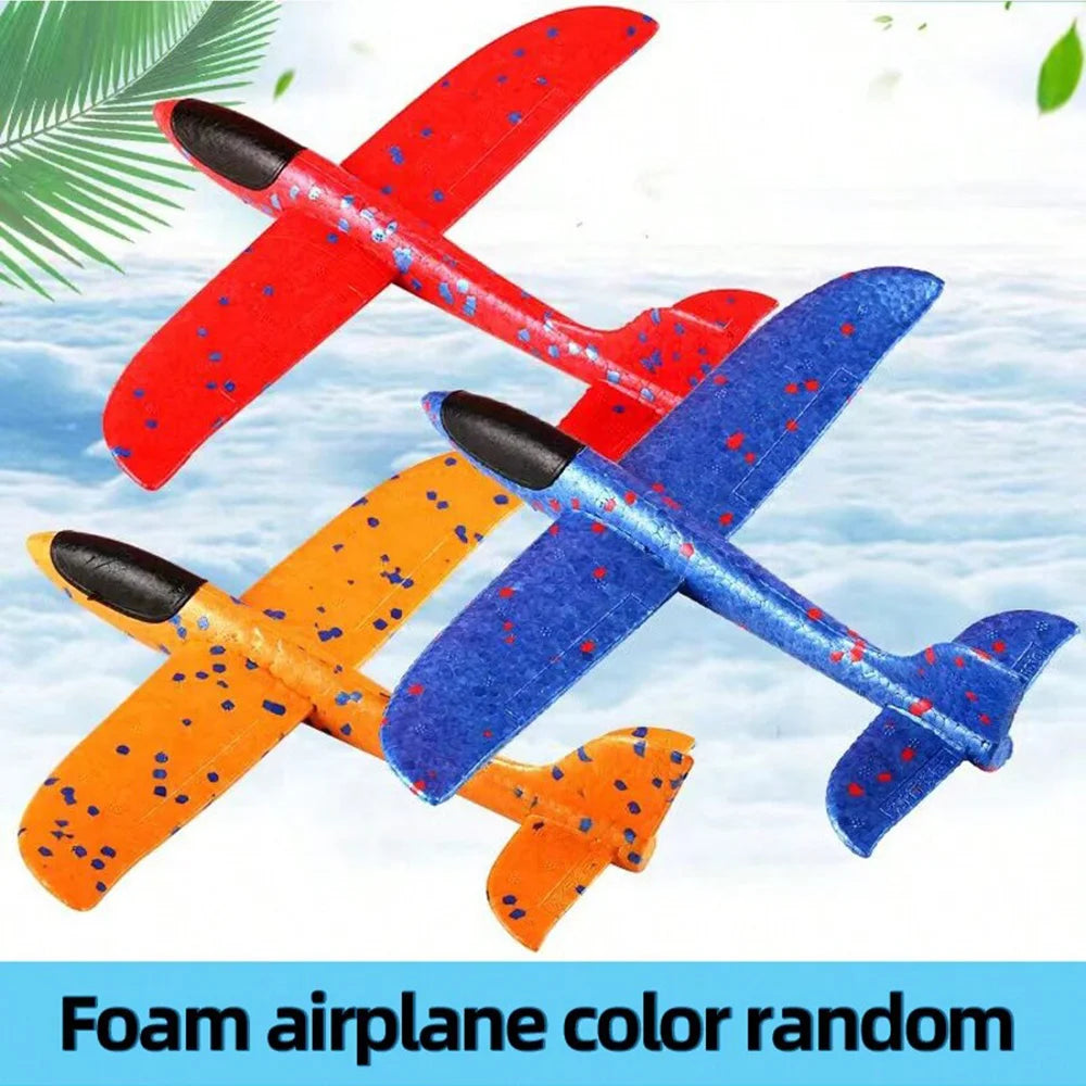 Children's Ejection Aircraft Toys Foam Aircraft Glider Parent-child Outdoor Games Toys Children's Gifts Foam Shooting Flying Toy