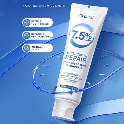 120g Hydroxyapatite Toothpaste,Gentle Mint,Breath Refreshing Whitening Toothpaste,Intensives Stain Removal Tooth Paste,Oral Care