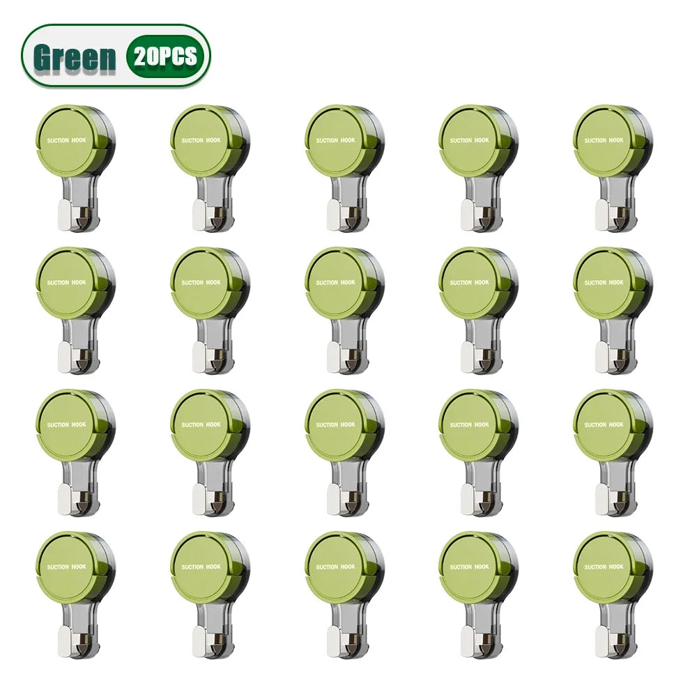 1-30PCS Suction Cup Hook Reusable Stronge Vacuum Bathroom Suction Cup Hooks Waterproof Towel Rack Clothes Hanger Hook Accessor