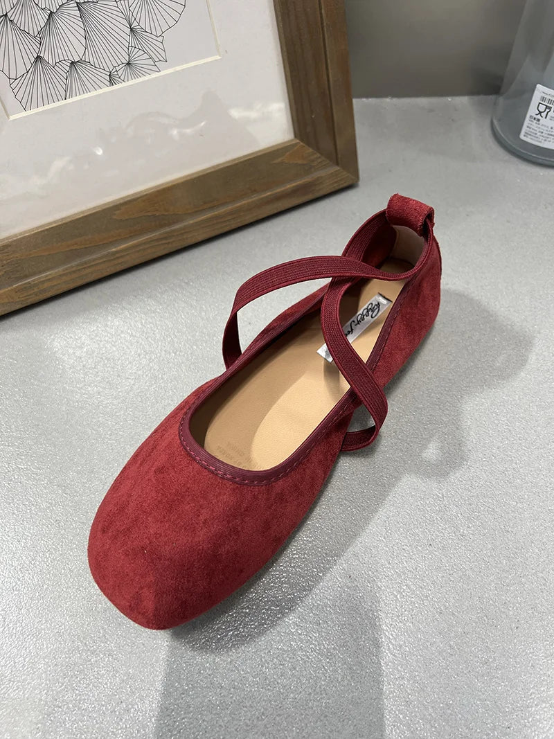 Female Shallow Luxury Fashion Buckle Strap Footwear New In 2025 Ladies Flats With Shoes Flats Mary Janes Shoes For Women