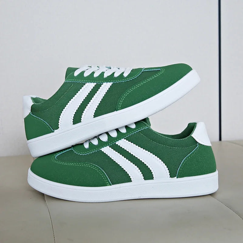 Women Tennis Sneakers Flats Ladies Fashion Mixed Colors Lace-up Vulcanized Shoes Spring Autumn Woman Outdoor Trainers Footwear