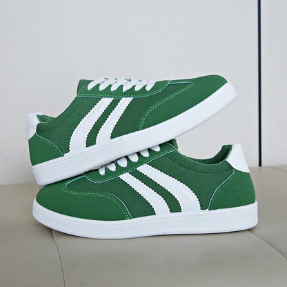 Women Tennis Sneakers Flats Ladies Fashion Mixed Colors Lace-up Vulcanized Shoes Spring Autumn Woman Outdoor Trainers Footwear