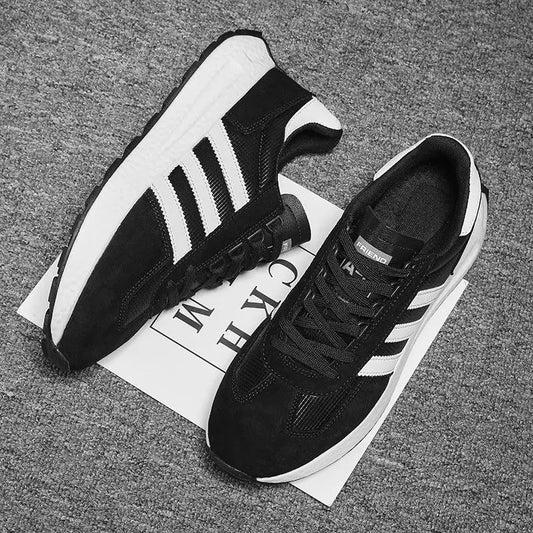 Men Sports Shoes New Fashion Breathable Lace Up Outdoor Running Lightweight Anti Slip Soft Sole Men Comfortable Sneakers for Man