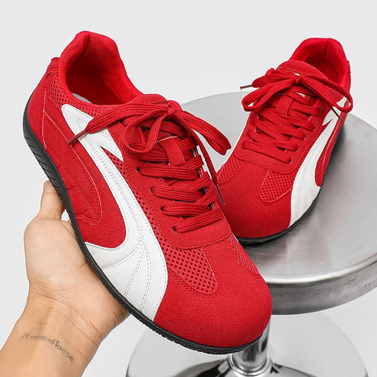 Brand Fashion Red Sneakers Men Low Top Men's Designer Shoes Street Hip Hop Sneakers Men Breathable Flat Men Running Shoes Sports