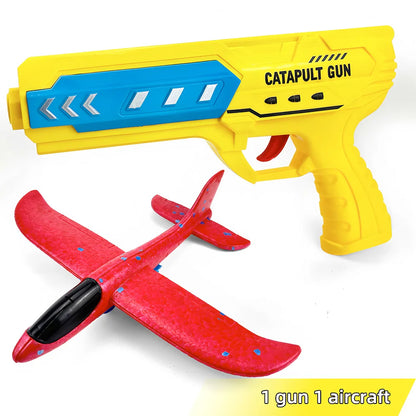 Children's Ejection Aircraft Toys Foam Aircraft Glider Parent-child Outdoor Games Toys Children's Gifts Foam Shooting Flying Toy
