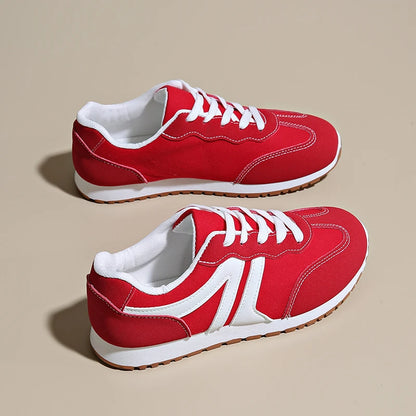 2025 Spring New Women Sneakers Comfortable Outdoor Fashion Versatile Flat Casual Sneakers Lace Up Women Sports Shoes Plus Size