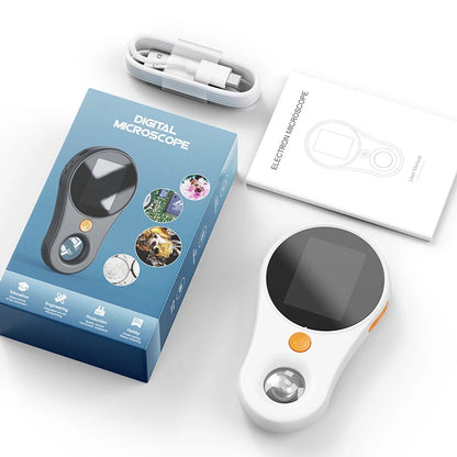 2.0inch 500X Digital Microscope 1080P Video Coin Microscopio with Magnifying Glass Wiht 8Leds for Electronics Repair Windows/Mac
