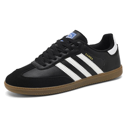 2025 New autumn three-bar training shoes men's retro low-top casual board shoes women's student anti-slip sports shoes
