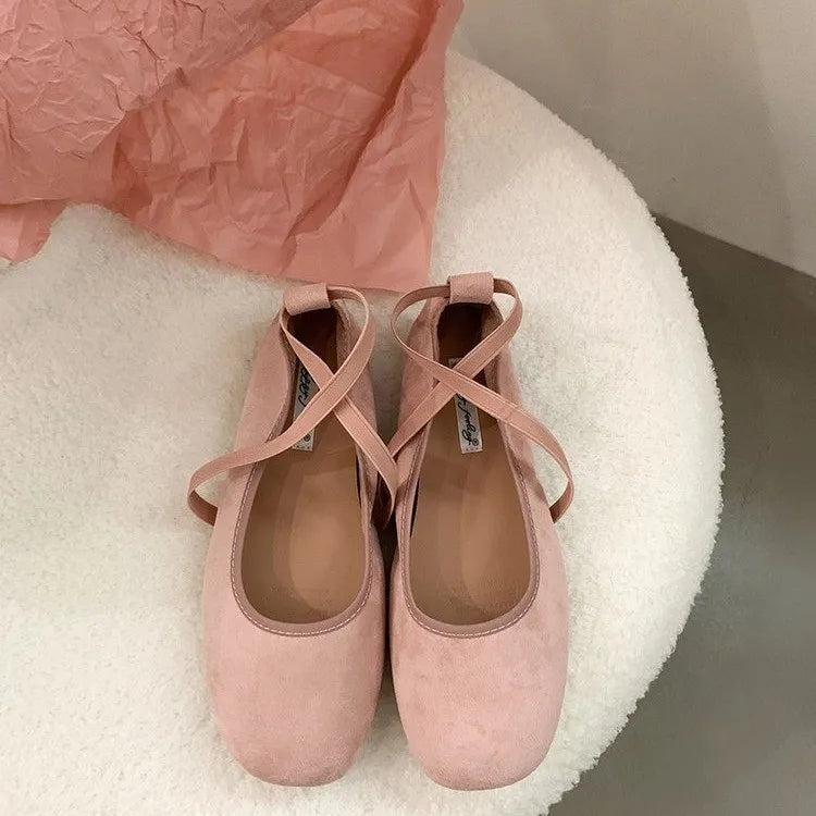 Female Shallow Luxury Fashion Buckle Strap Footwear New In 2025 Ladies Flats With Shoes Flats Mary Janes Shoes For Women
