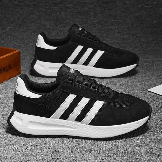 Men Sports Shoes New Fashion Breathable Lace Up Outdoor Running Lightweight Anti Slip Soft Sole Men Comfortable Sneakers for Man