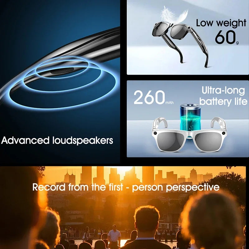 Xiaomi 6K HD AI Smart Glasses Multifunctional Camera Chatgpt Bluetooth Call Voice Assistant Music Player AI Translation Glasses