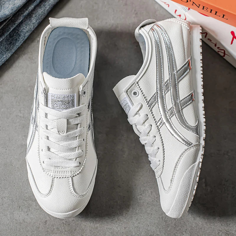Couples casual shoes four season new soft-sole non-slip outdoor walking shoes unisex flat shoes fashion men's sports board shoes