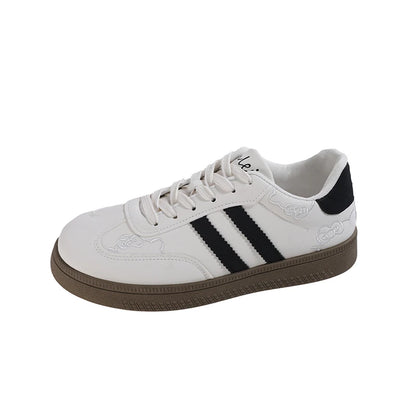 Cute Embroidered Women's Sports Shoes Non-slip Spring Autumn Ladies Casual Tennis Shoes Sweet Versatile Women School Sneakers