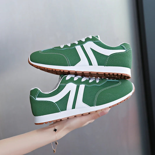 2025 Spring New Women Sneakers Comfortable Outdoor Fashion Versatile Flat Casual Sneakers Lace Up Women Sports Shoes Plus Size