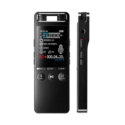 80GB Voice Recorder with Playback One Touch RecordingDigital Voice Recorders Device with 3072kbps HD Dual MicrophonePortable Voice Activated Recorders for Lectures Meetings Interviews